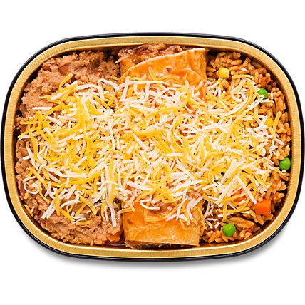 ReadyMeal Red Enchiladas With Rice And Beans Small Cold - Image 1