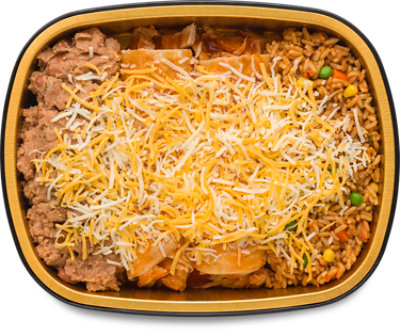 Deli Red Enchiladas With Rice And Beans Medium Cold - Each