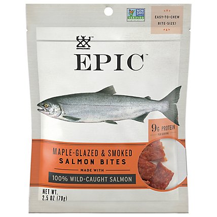 Epic Bites Maple Glazed & Smoked Salmon - 2.5 Oz - Image 2