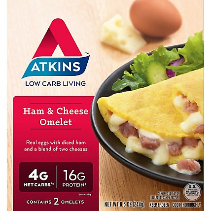 Atkins Omelet Ham & Cheese 2 Count - 8.6 Oz - Image 2