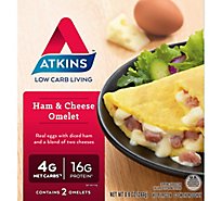 Atkins Omelet Ham & Cheese 2 Count - 8.6 Oz