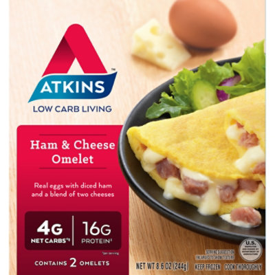 Atkins Omelet Ham & Cheese 2 Count - 8.6 Oz