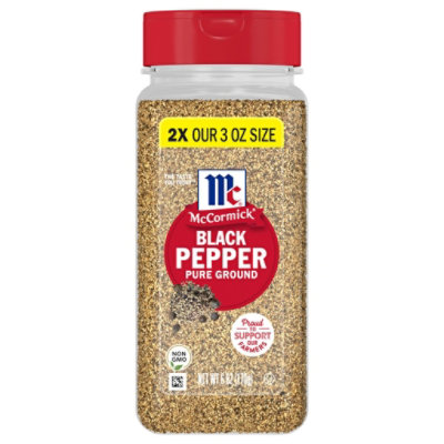 McCormick Pure Ground Black Pepper - 6 Oz - Image 1