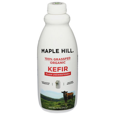 Maple Hill Creamery Kefir Grsfed Plain Org - 32 Oz