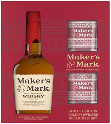 Makers Mark Makers 46 Bourbon Whisky Kentucky With Glasses - 750 Ml