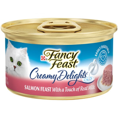 Fancy Feast Cat Food Wet Creamy Delights Salmon - 3 Oz