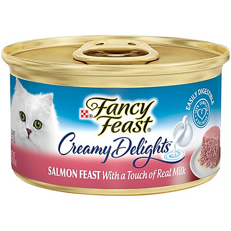 Fancy Feast Cat Food Wet Creamy Delights Salmon - 3 Oz