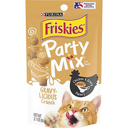 Friskies Cat Treats Party Mix Chicken & Gravy - 2.1 Oz - Image 1