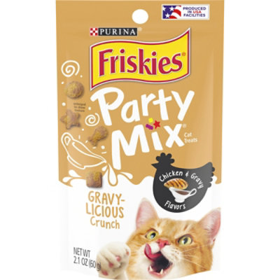 Friskies Cat Treats Party Mix Chicken & Gravy - 2.1 Oz
