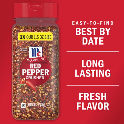 McCormick Crushed Red Pepper - 4.62 Oz - Image 3