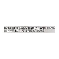 O Organics Organic Olives Green Stuffed With Red Pepper - 6.7 Oz - Image 5