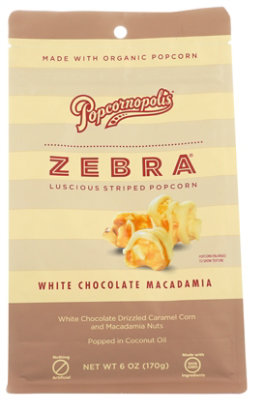 White Chocolate Drizzled Caramel Corn And Macadamia Nuts Popped In Coconut - 6 Oz