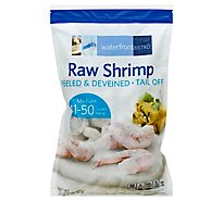 waterfront BISTRO Shrimp Raw Peeled & Deveined Tail Off - 32 Oz