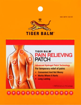 Tiger Balm Patch Pain Relvng - Each - Image 2