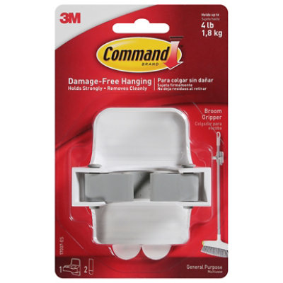 3M Command Broom Gripper With 2 Strips - Each - Image 2