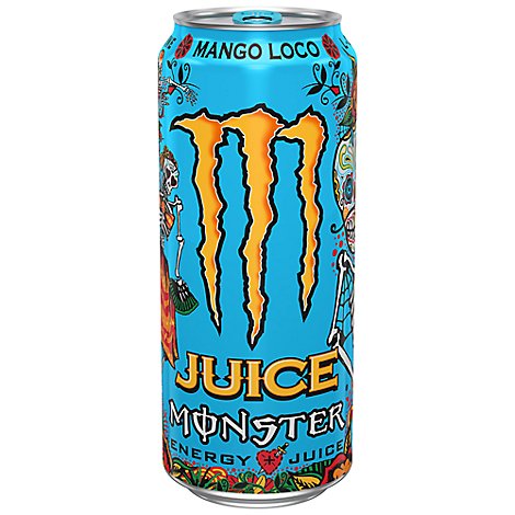 Juice Monster Mango Loco Energy + Juice - 16 Fl. Oz.
