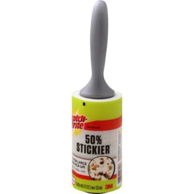 Scotch-Brite Lint Roller 50% Stickier Giant Surface 80 Sheets - Each