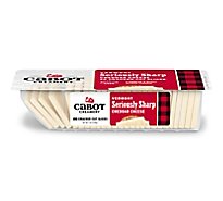 Cabot Creamery Cheese Cracker Cut Slices Vermont Seriously Sharp White Cheddar 26 Count - 7 Oz