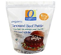 O Organics Beef Hamburger Patties 85% Lean 15% Fat - 32 Oz.