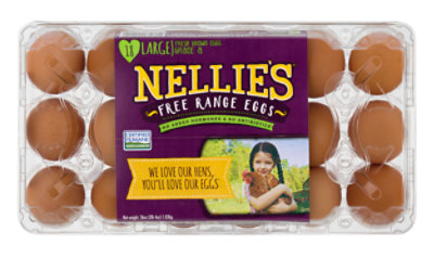 Nellies Eggs Free Range Large Brown - 18 Count - Image 2