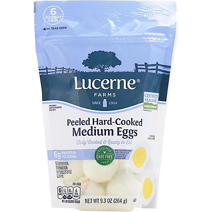 Lucerne Farms Eggs Hard Cooked Peeled Medium 6 Count - 9 Oz - Image 2