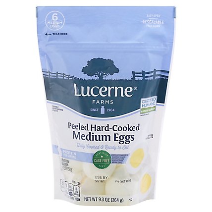 Lucerne Farms Eggs Hard Cooked Peeled Medium 6 Count - 9 Oz - Image 1