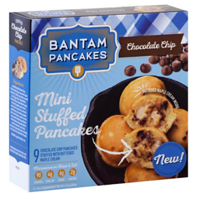 Bantam Bagels Pancakes Mini Stuffed Chocolate Chip - 9-1.3 Oz - Image 1