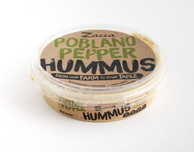 Zacca Roasted Poblano Hummus - 10 Oz - Image 1