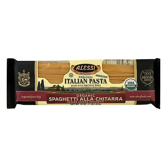 Alessi Organic Italian Premium Spaghetti Pasta - 16 Oz