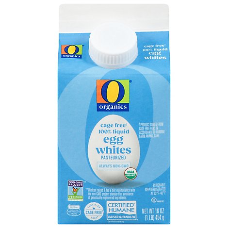 O Organics Organic Egg Whites Liquid Cholesterol Free - 16 Oz