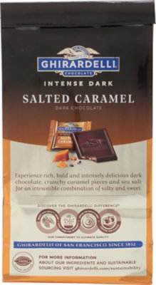 Ghirardelli Salted Caramel Cascade Chocolate Intense Dark - 4.1 Oz - Image 6