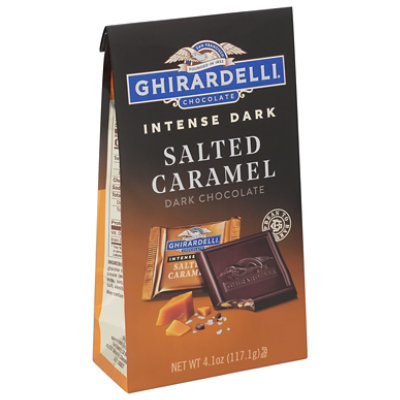 Ghirardelli Intense Dark Salted Caramel Cascade Squares - 4.1 Oz