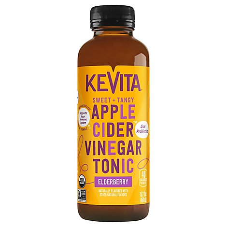 Kevita Cleansing Probiotic Tonic Elderberry - 15.2 Fl. Oz.