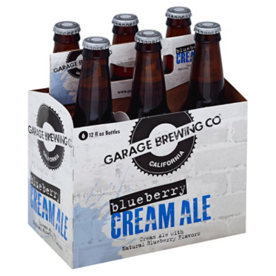 Garage Brewing Beer Blueberry Cream Ale In Bottles - 6-12 Fl. Oz.