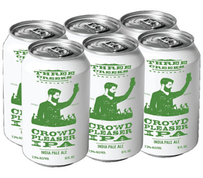 Three Creeks Indian Pale Ale Crowdpleaser Bottle- 6-12 Fl. Oz. - Image 1