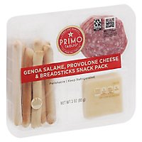 Primo Taglio Snack Pack Salami Genoa Cheese Provolone And Breadstick - 3 Oz - Image 1