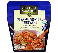 Seeds Of Change Simmer Sauce Sesame Ginger Teriyaki Pouch - 8 Oz