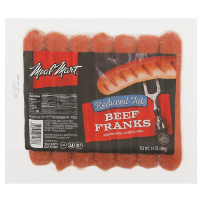 Kosher Franks, NO NITRITES, MealMart One pack of 6 hot dogs. Detail Page