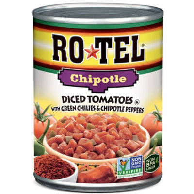 Rotel Diced Tomatoes With Green Chilies And Chipotle Peppers - 10 Oz - Image 1