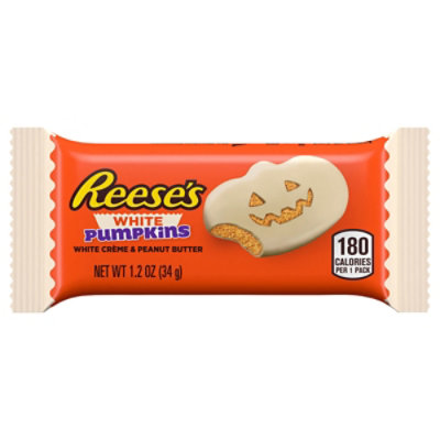 Reeses White Creme Peanut Butter Pumpkins Halloween Candy Pack - 1.2 Oz - Image 3