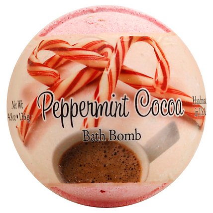 Primal Elements Pprmnt Cocoa Bath Bomb - 4.8 Oz - Image 1