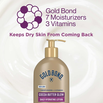 Gold Bond Cocoa Butter Glow Daily Hydrating Lotion - 14 Oz - Image 7