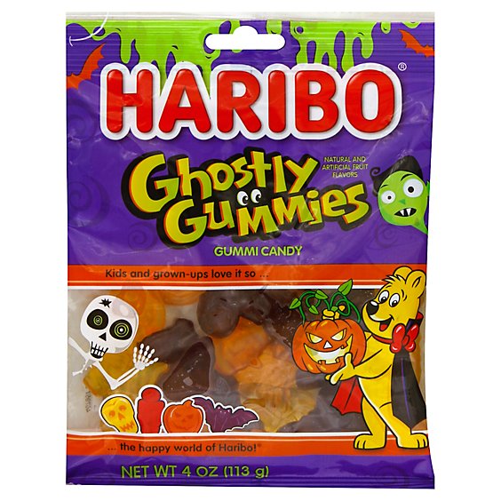 Haribo Gummy Candy Ghostly Gummies Bag - 4 Oz