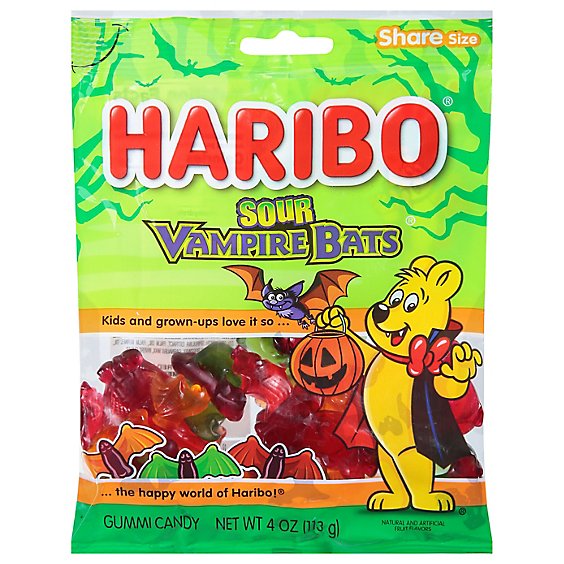 Haribo Sour Candy Vampire Bats - 4 Oz
