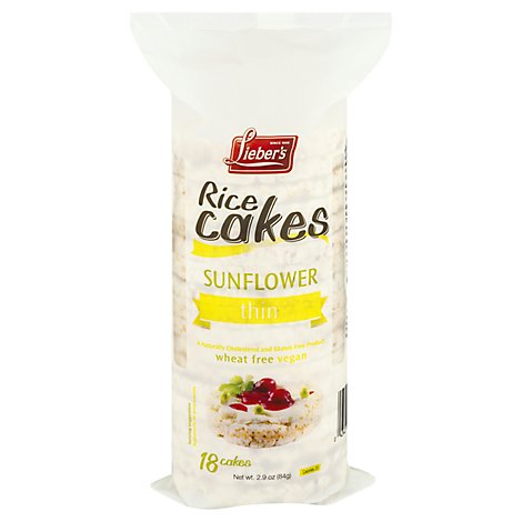 Liebers Sunflower Rice Cakes - 2.9 Oz