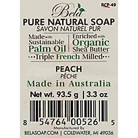 Bela Soap Bar Peach Pure Natural - 3.5 Oz - Image 3