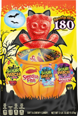 Sour Patch Kids and Swedish Fish Variety Pack - 180 Count - 3 Lb 7.5 Oz - Image 2