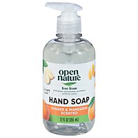 Open Nature Hand Soap Ginger & Mandarin Scented - 12 Fl. Oz. - Image 2