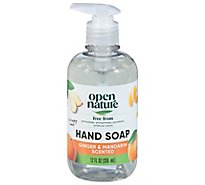 Open Nature Hand Soap Ginger & Mandarin Scented - 12 Fl. Oz.