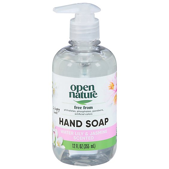 Open Nature Hand Soap Water Lily & Jasmine Scented - 12 Fl. Oz.